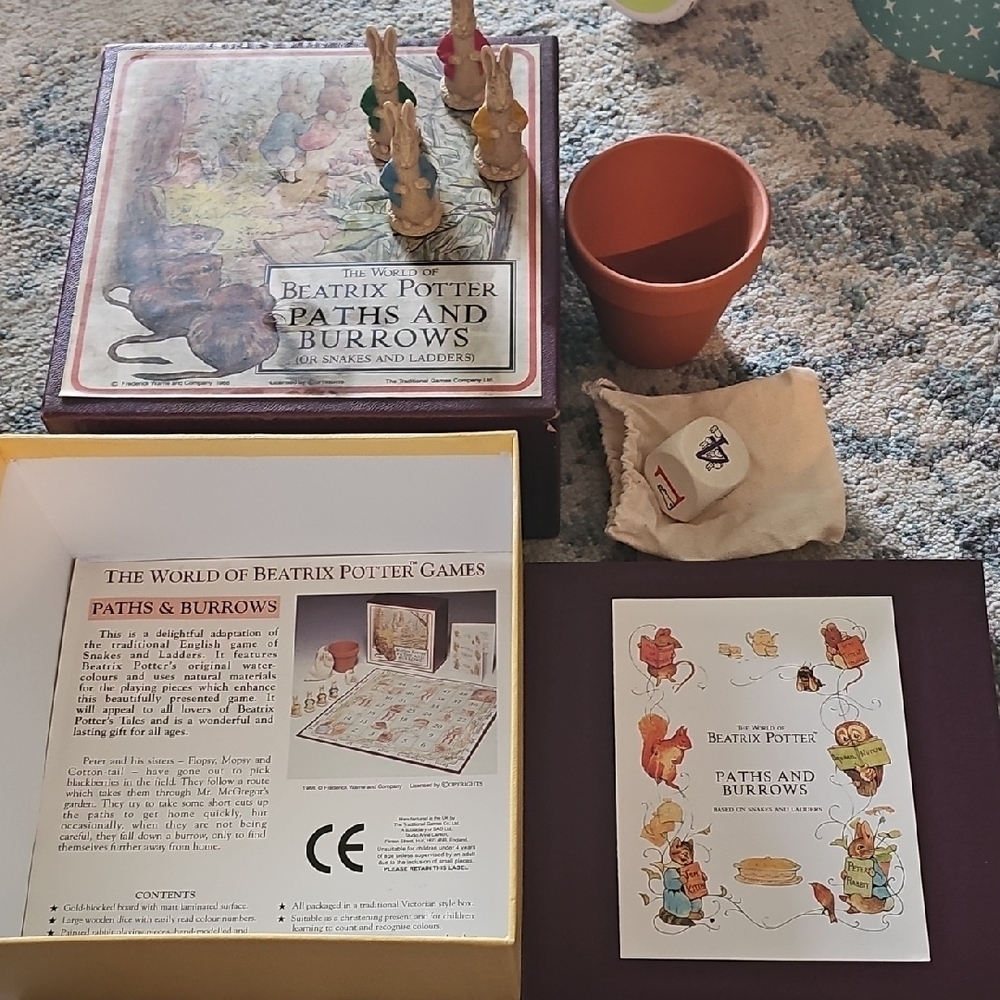 Beatrix Potter Paths and Burrows Board Game